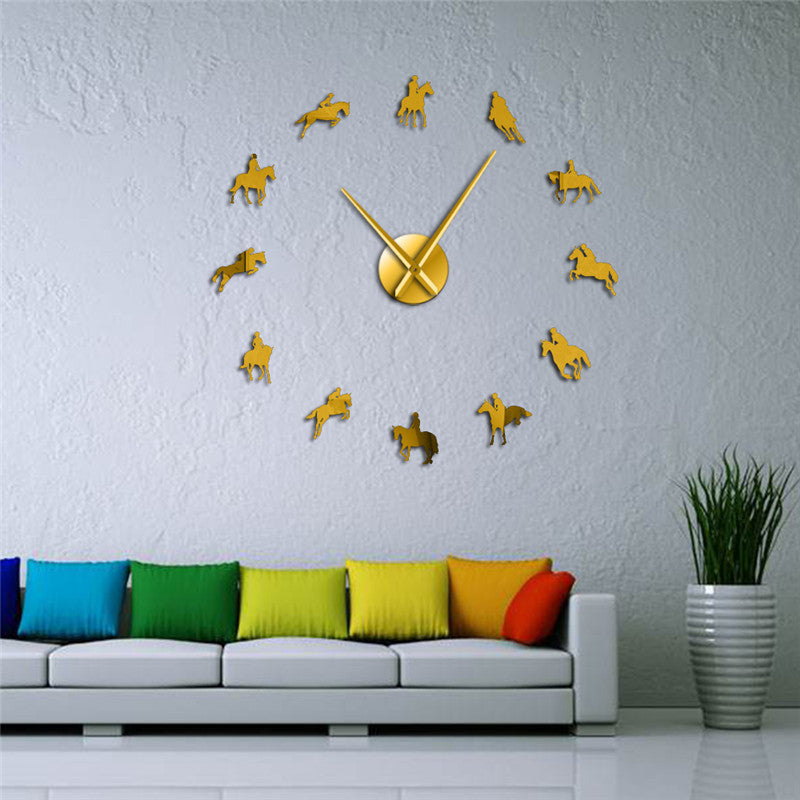 Horse Riding Wall Clock