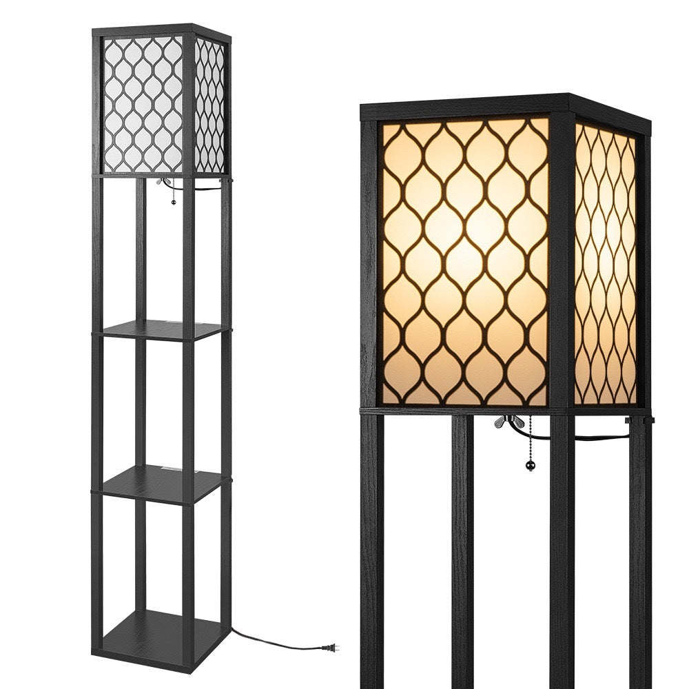 Storage Shelf Floor Lamp