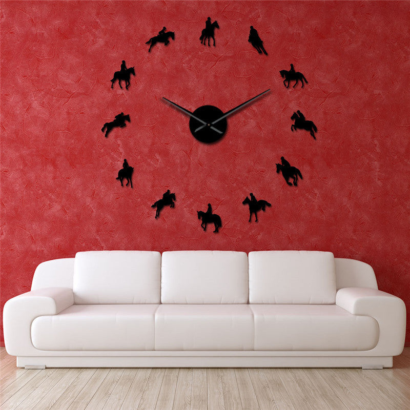 Horse Riding Wall Clock