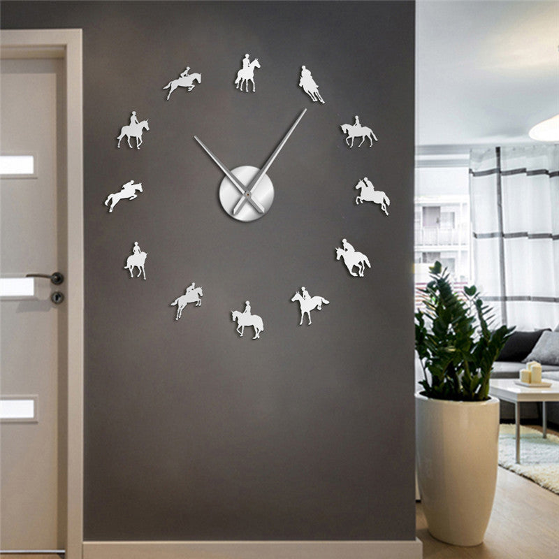 Horse Riding Wall Clock