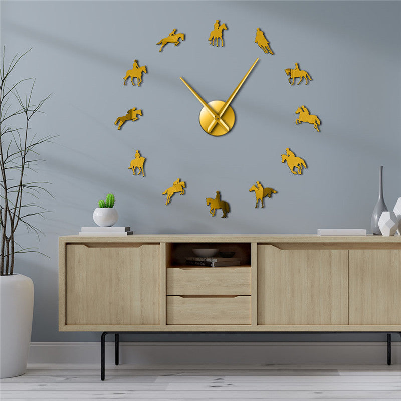 Horse Riding Wall Clock