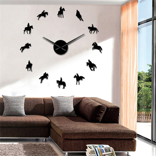 Horse Riding Wall Clock
