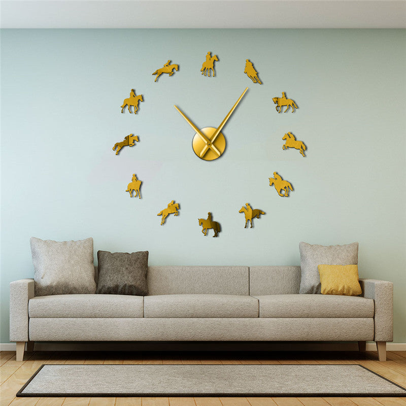 Horse Riding Wall Clock