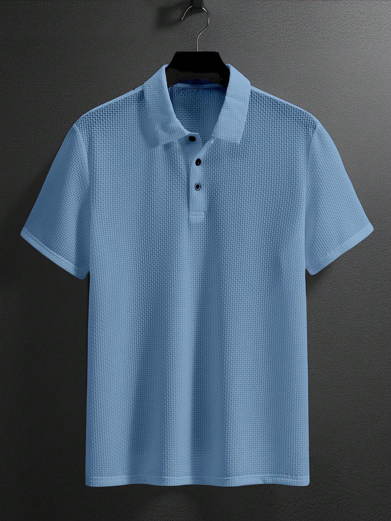 Men's Polyester Short-sleeve Polo Shirt