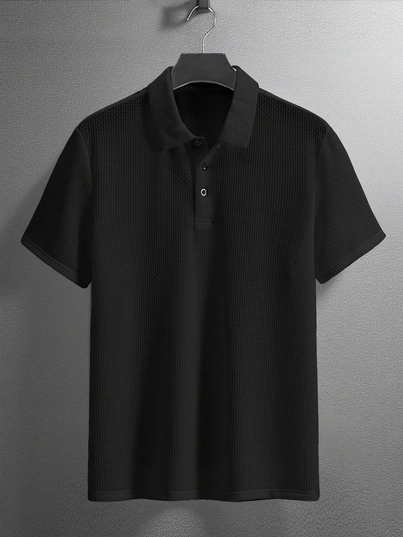 Men's Polyester Short-sleeve Polo Shirt